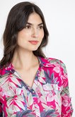 Chemise longue à imprimé fleur 