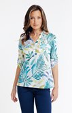 Tunique à imprimé feuillage