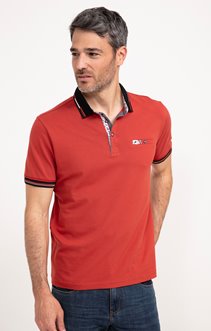 Polo manches courtes Brique