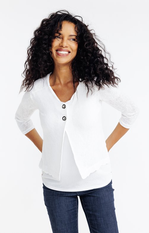 CARDIGAN DETAILS SCALLOP