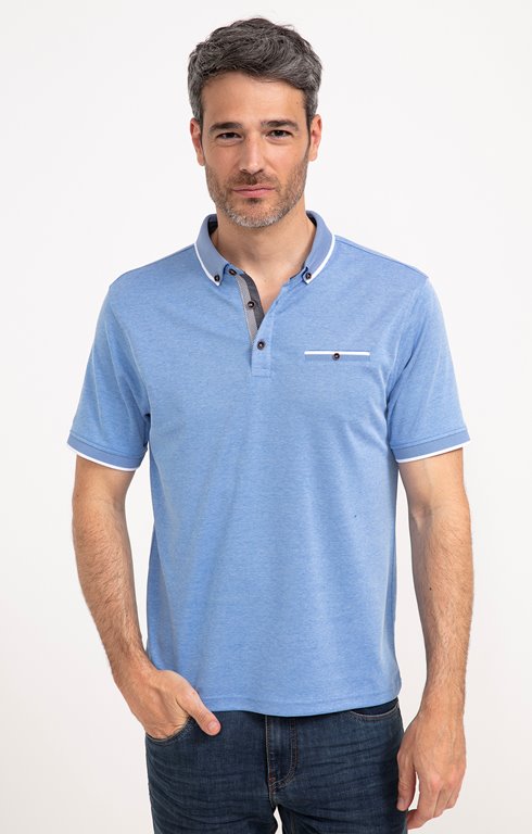 Polo manches courtes Rib Léger
