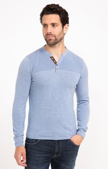 Pull col tunisien uni rick