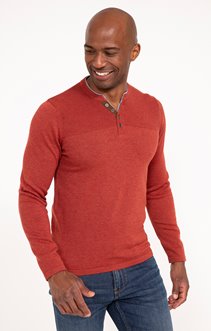 Pull col tunisien uni rick