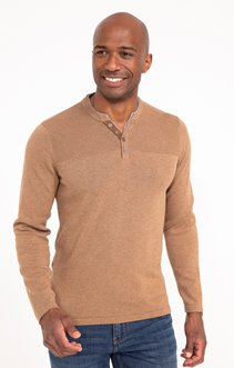 Pull col tunisien uni rick