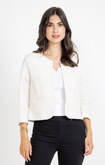 Veste doublée jacquard chiné