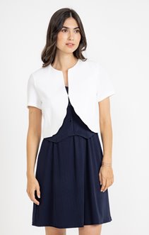 Bolero avec détails feston