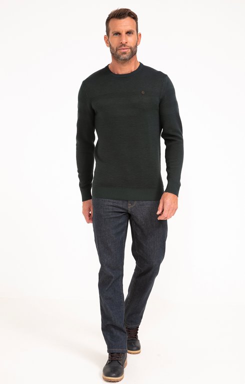 Jean Homme Coupe Regular Coton Confortable Avec Ceinture - Parfait Pour Quotidien Et Sorties