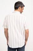 Chemise à manches courtes crepstripes
