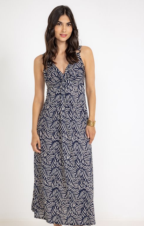Robe longue imprimée