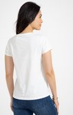 Tee-shirt imprimé fleurs col v