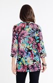 Chemise longue à imprimé tropical