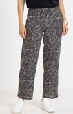 Pantalon large imprimé