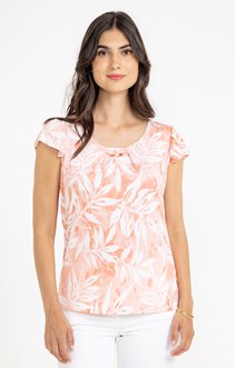 Tee-shirt imprimé col polo