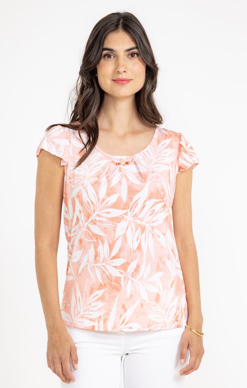 Tee-shirt imprimé col polo