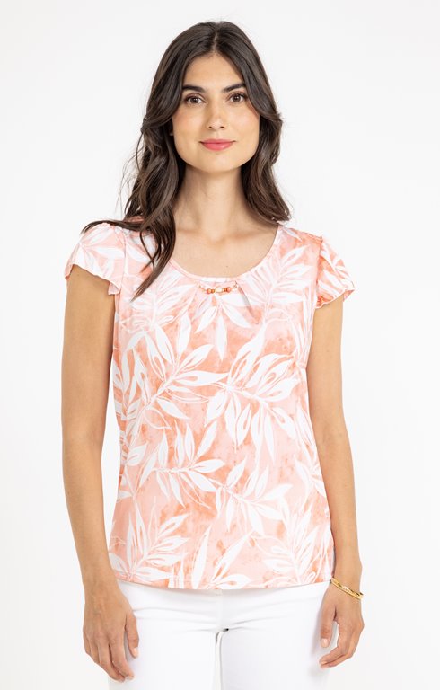 Tee-shirt imprimé col polo
