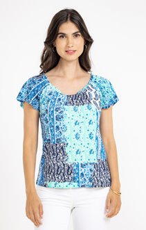 Tee-shirt imprimé col rond