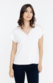 Tee-shirt uni col v