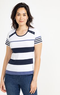 Tee-shirt col rond manches courtes