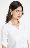Chemise en coton brodée