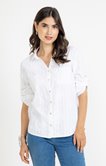 Chemise en coton brodée