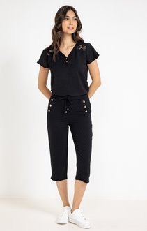 Pantalon coupe jump détails boutons