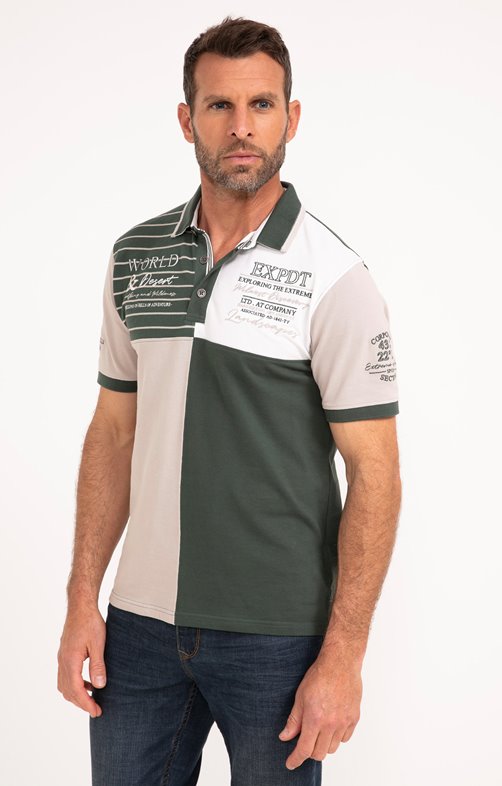 Polo manches courtes Quadro