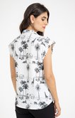 Chemisette sans manche à imprimé jungle 