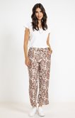 Pantalon fluide large imprimé