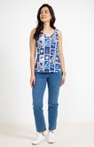 Tee-shirt imprime debardeur