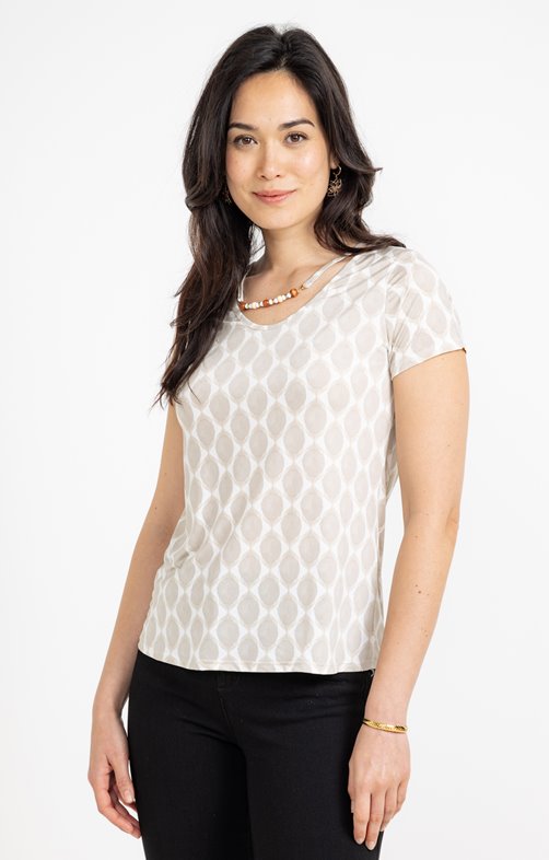 Tee-shirt imprimé col rond