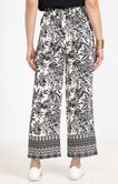 Pantalon fluide imprimé à base