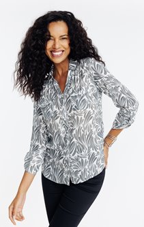 Chemise imprimée bicolore 