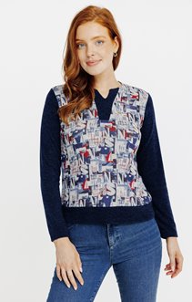 Tee-shirt imprimé manches longues