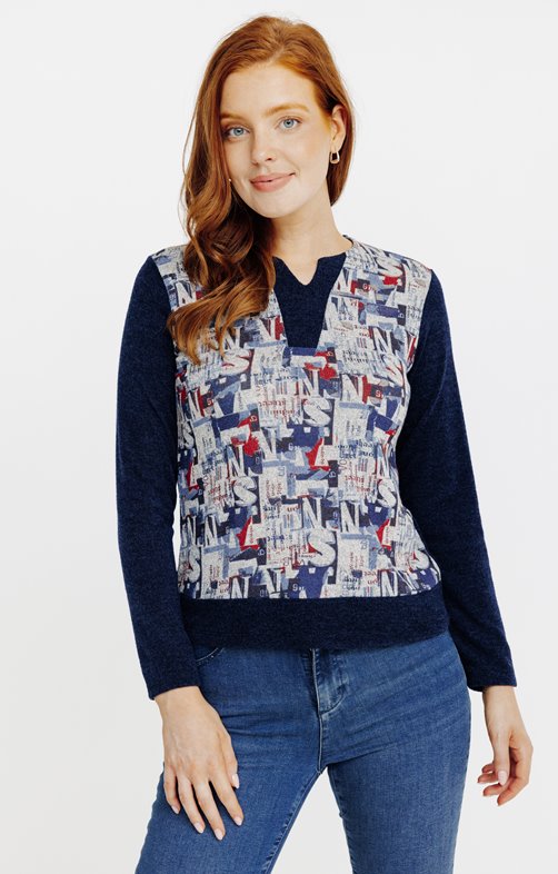 Tee-shirt imprimé manches longues