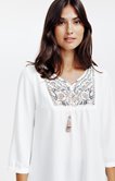 Tunique uni avec col fantaisie