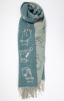 Foulard jacquard chaud
