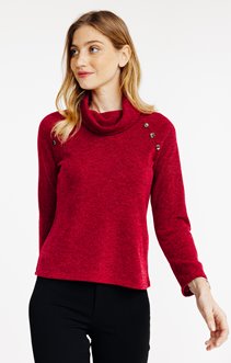 Pull avec boutons fantaisie