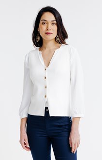 Cardigan avec boutons martelés 