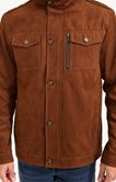 Blouson Geo Suede Camel