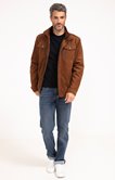 Blouson Geo Suede Camel