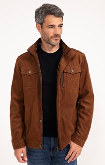 Blouson Geo Suede Camel