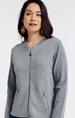 Cardigan bi matière