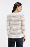 Pull maille fantaisie brillante