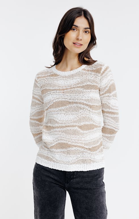 Pull maille fantaisie brillante