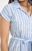 Robe chemise rayée 