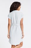 Robe chemise rayée 