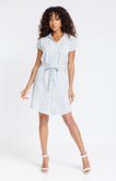 Robe chemise rayée 