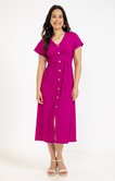 Robe longue gaufrée