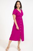 Robe longue gaufrée