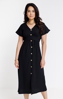 Robe longue gaufrée